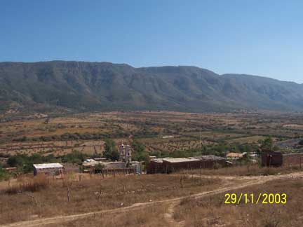 Huichol country with mountans in background