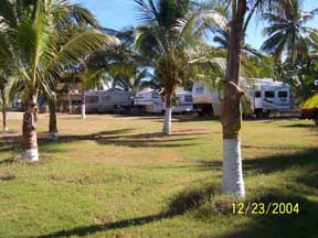 RV's on the west side of the RV park