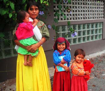 Colorful Huichol dresses